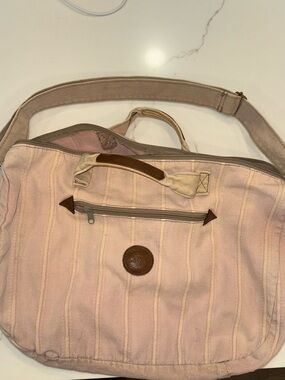Vintage 1980s Shane Collection Canvas Bag w/Shoulder Strap Genuine Y2K!